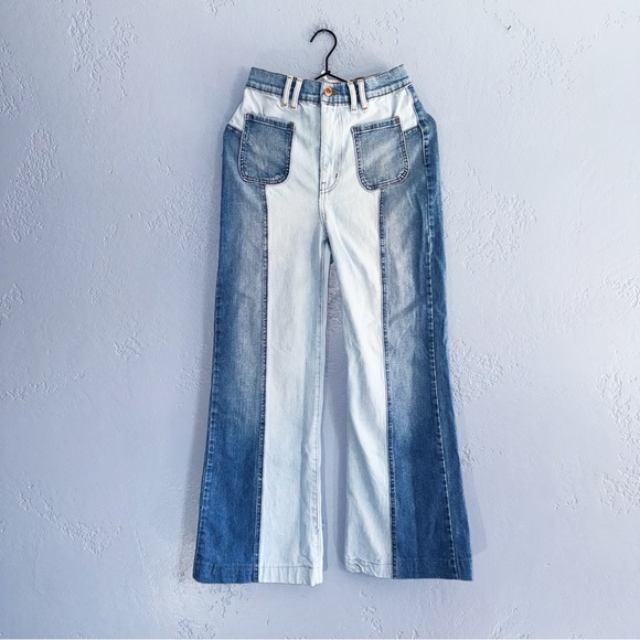 Revice Multi Tone Wide Leg Jeand Size 29 - Picture 1 of 6